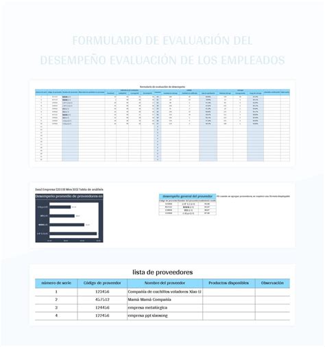 Plantilla De Formato Excel Formulario De Evaluaci N Del Desempe O De