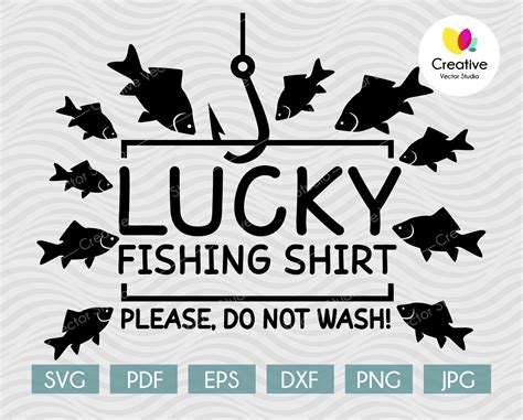 Lucky Fishing Shirt Please Do Not Wash Svg Creative Vector Studio