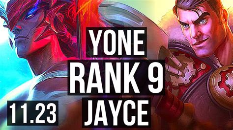 Yone Vs Jayce Top Defeat Rank 9 6 Solo Kills Kr Challenger