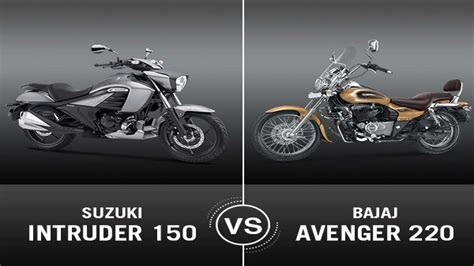 Suzuki Intruder 150 Vs Bajaj Avenger 220 Cruise Comparison DriveSpark