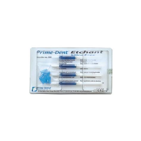 Etchant Ácido Grabador Gel Kit 4 Jeringas 12ml De Prime Dental