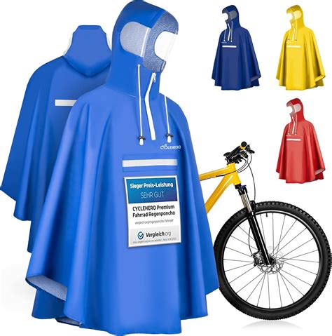 Cyclehero Regenponcho Fahrrad Wasserdicht Test Sehr Gut Regencape