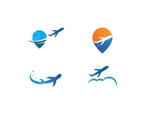 Plane Logo Vector Airplane Trip Flight Vector Airplane Trip Flight