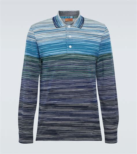 Missoni Space Dyed Cotton Piqué Polo Shirt Missoni