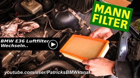 BMW E36 316i 318i 318TI 318is Luftfilter Wechseln YouTube