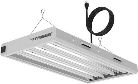 VIVOSUN T5 Grow Lights 2 Ft T5 Light Fixture Bulbs 6500K HO