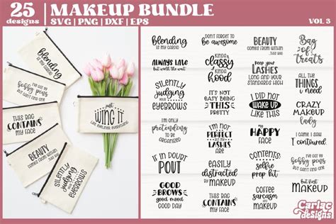 Funny Makeup Bag SVG Bundle Makeup SVG Bundle Vol 3