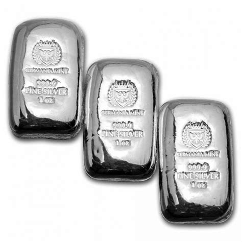 20 X 1 Oz Silver Germania Cast Bar Pack