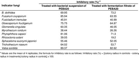 Antagonistic Activity Of Bacillus Amyloliquefaciens Peba20 Against