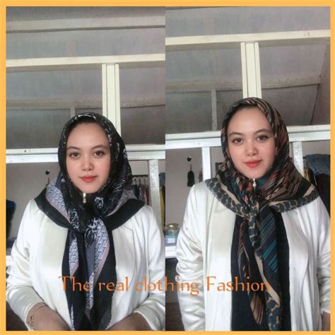 Jual Ready Best Seller Hijab Zipper Resleting Dagu Segi Empat Voal