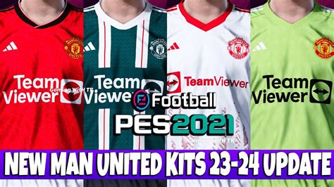 PES 2021 NEW MANCHESTER UNITED KITS 23 24 UPDATE YouTube