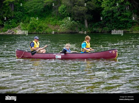 Canoeing On The Au Sable River At The Rifle River Recreational Area