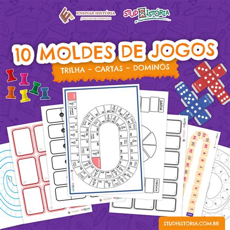 Moldes De Jogos Trilhas Cartas E Domin S Studhist Ria