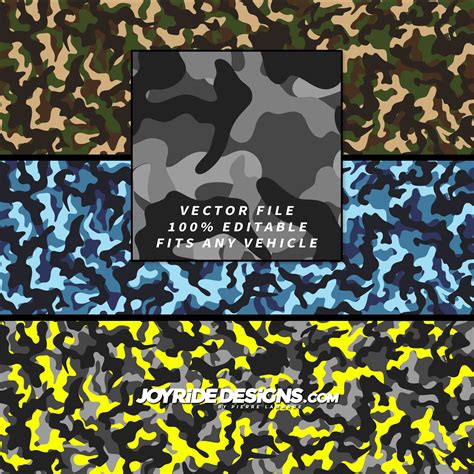 Classic Camo Vector Pattern Design JD-CT-11 - JOYRIDE