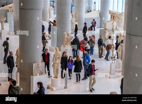 Atenas Grecia Diciembre Vista Interior Del Nuevo Museo De