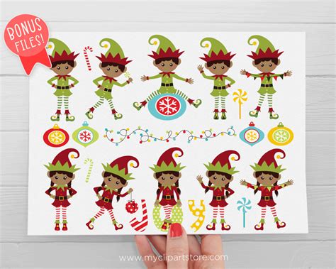 Santa's Elves - Premium Vector Clip Art by MyClipArtStore