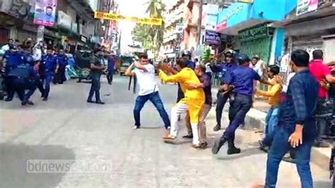 কিশোরগঞ্জে বিএনপি পুলিশ সংঘর্ষ গুলি আহত অন্তত ৩০