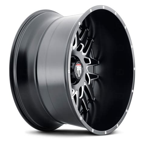 American Truxx At Dna Wheels Matte Black With Milled Accents Rims