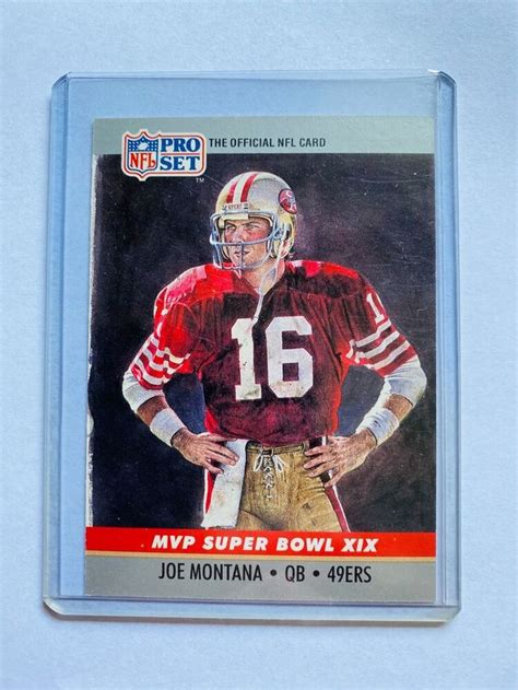 19 Joe Montana Pro Set 1990 MVP Super Bowl XIX San Francisco 49ers NFL