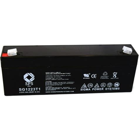 Sps Brand 12v 23 Ah Replacement Battery Sg1223t1 For Bhm Medical V3 3 Pack