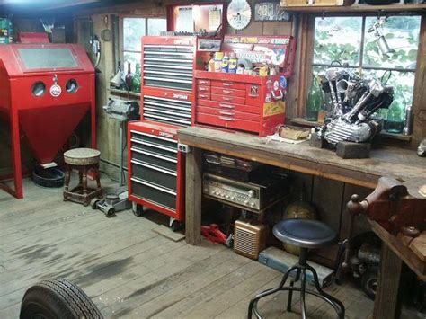 111 Best Vintage Garage Images On Pinterest Work Stations Garage And