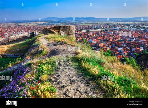 Europe, Kosovo, Prizren, Historic city, Prizren Fortress, Призренски ...