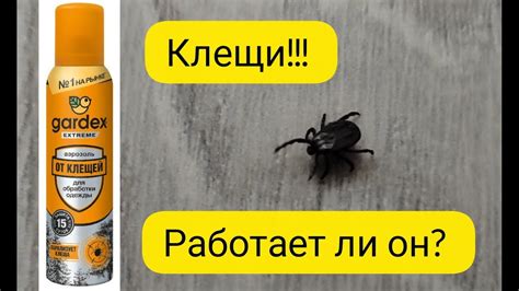 Спрей от клещей gardex - YouTube