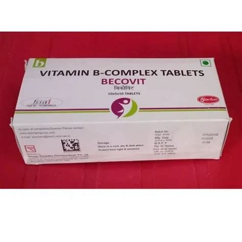 Vitamin B Complex Tablets At Rs 950box Vitamin B Supplements In