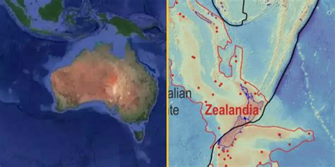 map  earths missing continent   published joecouk