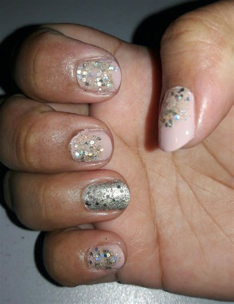 Glitter Nude Ombre Nails Ombre Nails Nails Nail Art
