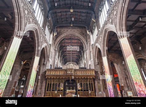 England, Manchester, Manchester Cathedral, Interior View Stock Photo - Alamy