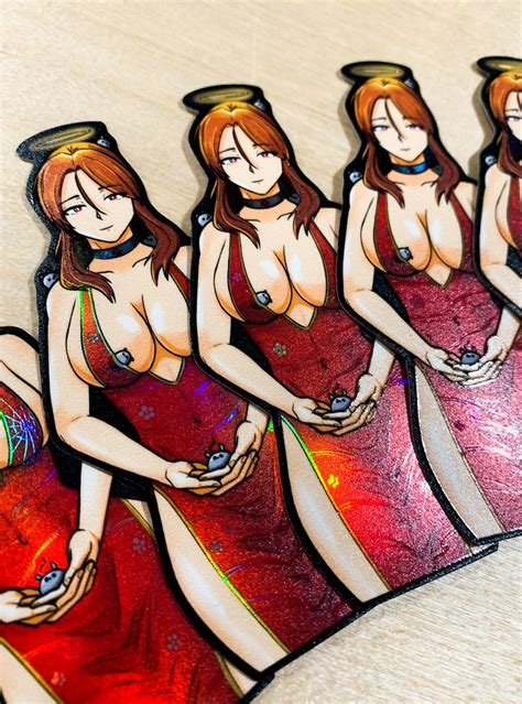 Vermin God Scp 027 Mouse Queen Anime Waifu Holographic Vinyl Sticker With 3d Textures Scp