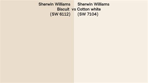 Sherwin Williams Biscuit Vs Cotton White Side By Side Comparison