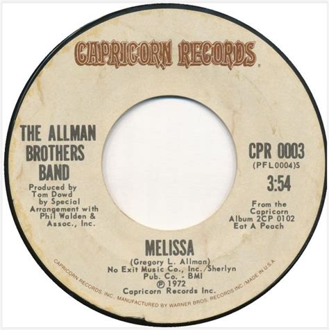 The Allman Brothers Band Melissa Lyrics Genius Lyrics