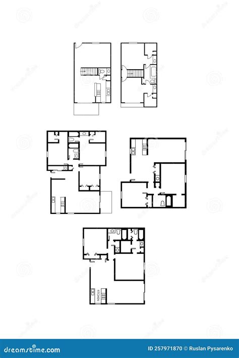 Plan De Piso De Iconos Plan De Piso De Ejemplo Icono De Plan De Casa