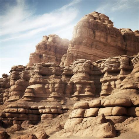 Premium Ai Image Sandstone Formations In The Desert