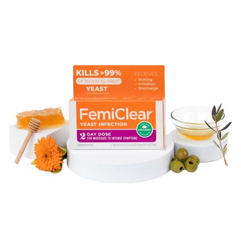 Yeast Infection Relief 2 Day Daily Vaginal Care Kit Femiclear