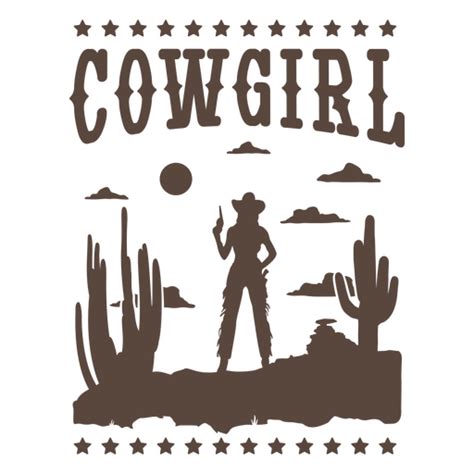 Design Png E Svg De Citação De Cowgirl Do Oeste Selvagem Recorta O Distintivo Para Camisetas