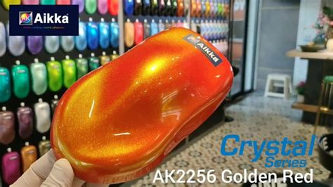 Aikka Ak2256 Golden Red Crystal Series Automotive Colour 2k Car Paint Motor Aerosol Spray