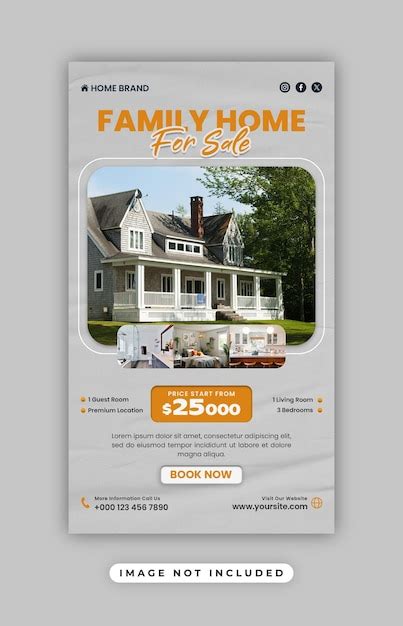 Premium Psd Psd Real Estate House Property Instagram Story Template