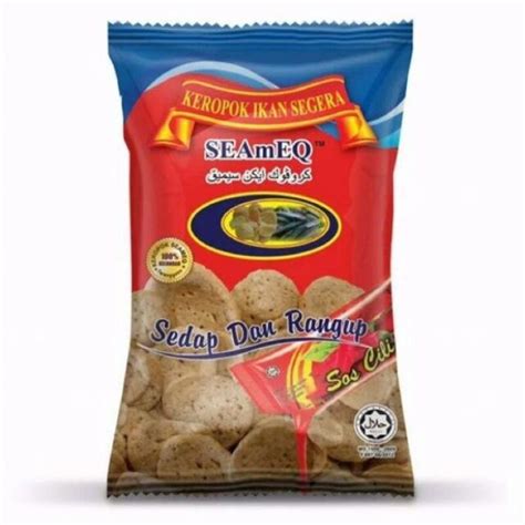 Keropok Ikan Segera Seameq Asli Original Biru Lazada