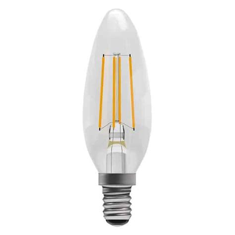 BELL 4W LED Filament Clear Candle Style Light Bulb SES Warm White