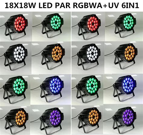 Pcs Rgbwa Uv In X W Led Par Light Disco Lights Par Led Stage