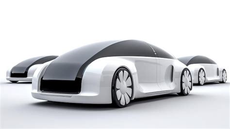 Premium AI Image | Elegant white futuristic electric car on white ...