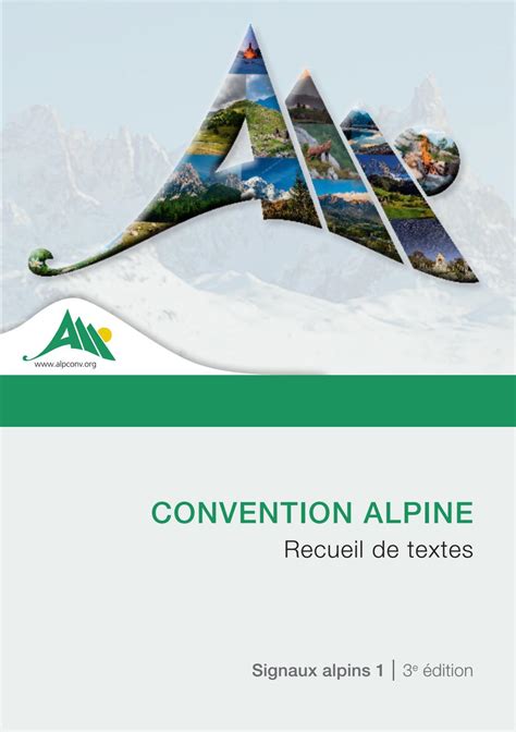 AS1 Convention Alpine Recueil De Textes By Permanent Secretariat Of