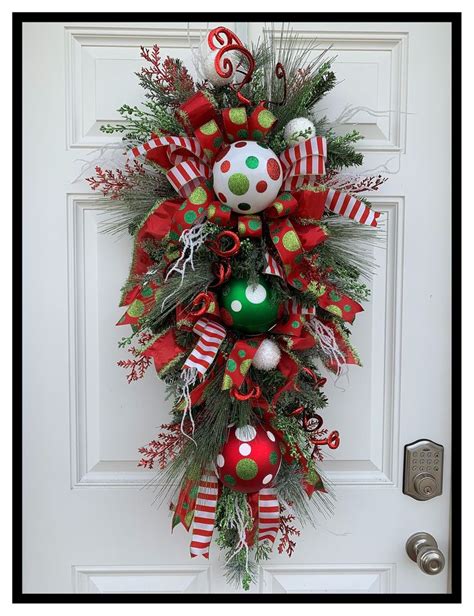 Elegant Christmas Door Swags Festive Wreaths For Holiday Decorations