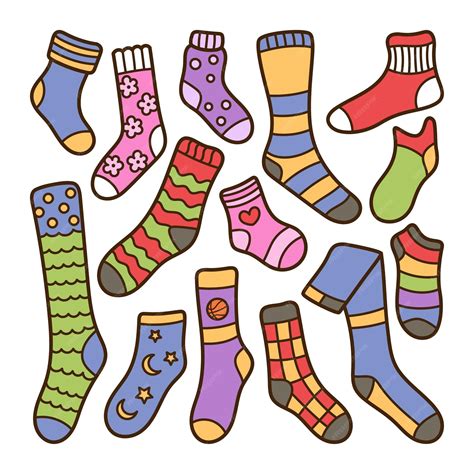 Premium Vector Socks Doodle Illustration