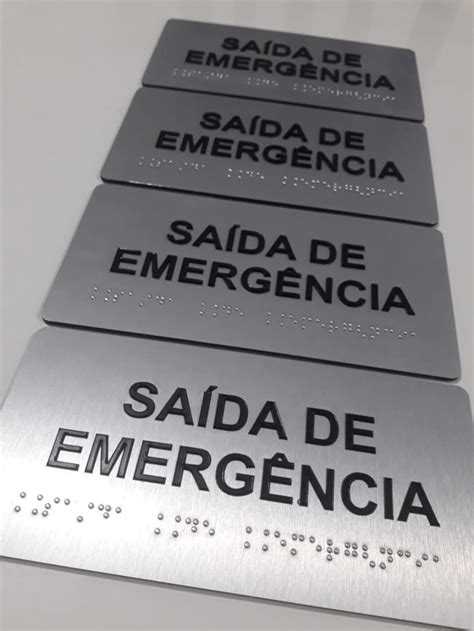 Placa de Sinalização em Braille ANLIK Soluções Anlik Soluções