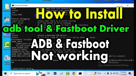 How To Install Adb Tool Fastboot Driver Not Working Adb Tool And