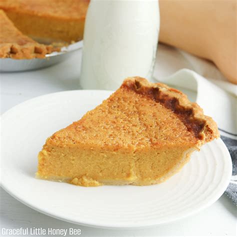 Butternut Squash Pie - Graceful Little Honey Bee